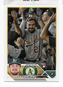 2023 Topps #127 Shea Langeliers RC Golden Mirror SSP  Oakland Athletics