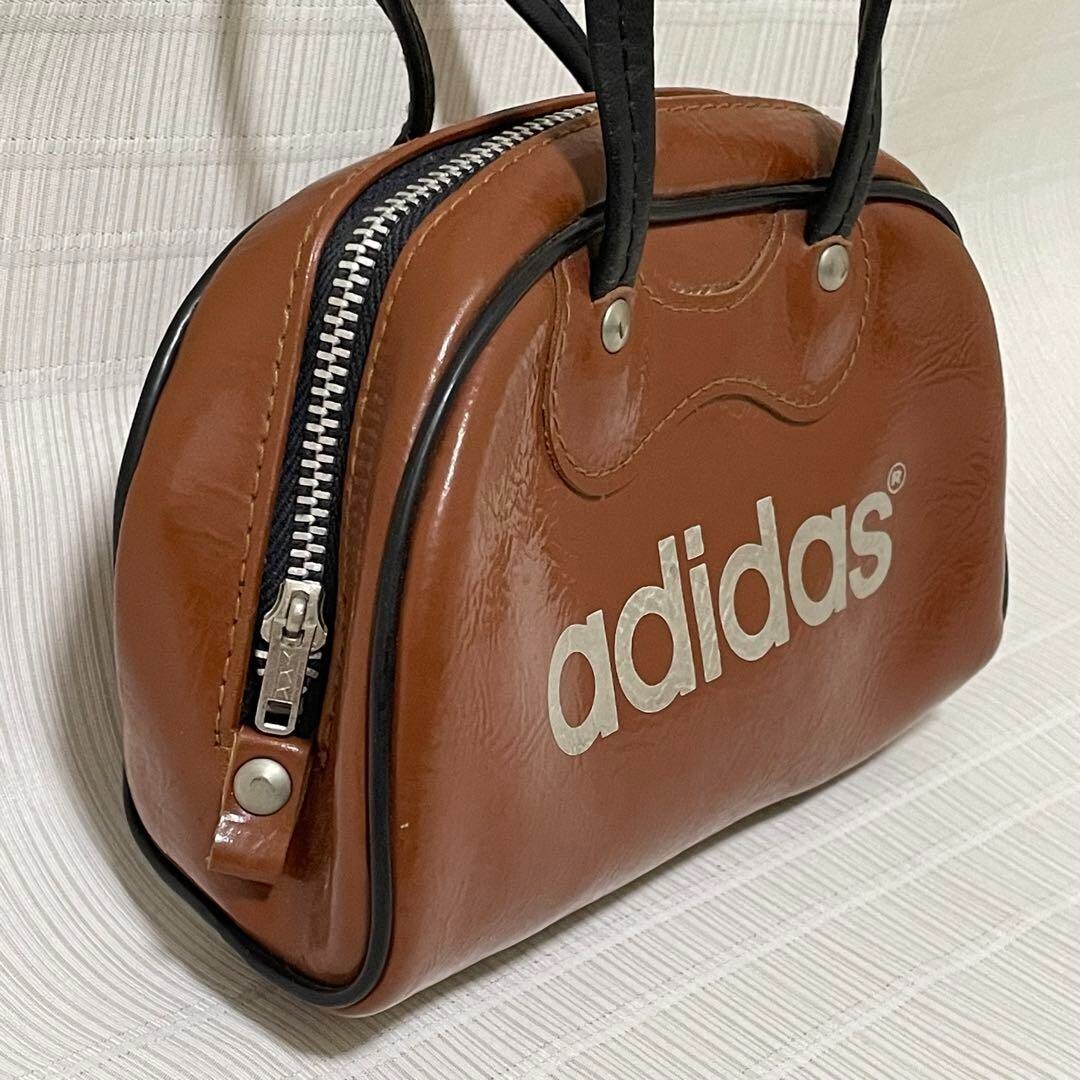 old adidas 80s mini hand bag y2k brown vintage rare size H11 old adidas 80s mini hand bag y2k brown vintage rare size H11