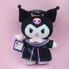 25cm Kuromi Graduation Plush Soft Toy Stuffed Animal Doll Gift Birthday Home