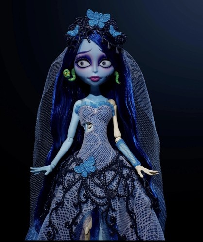 Monster High Skullector Corpse Bride Emily Doll Tim Burton 20th Anniversary New - Picture 3 of 11