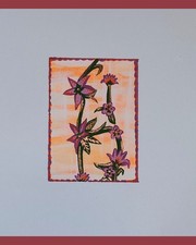 S1LH0U3TT3 ☆ LakiaTroveDesigns Aceo Original Acrylic Painting. ABSTRACT REALISM.