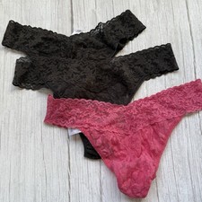 New Women's HANKY PANKY Original Rise Lace Thong Panty One Size