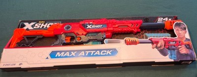 Zuru X Shot Max Attack 24 Darts 80 Feet New In Box