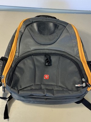 SwissGear Gray Backpack featuring a laptop compartment travel space, and pocket