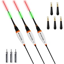 3 Stück LED Posen für Forellenangeln - Angl...