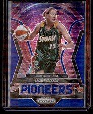Lauren Jackson #4 2025 Panini Prizm WNBA Pioneers Blue Pulsar Prizms #/199