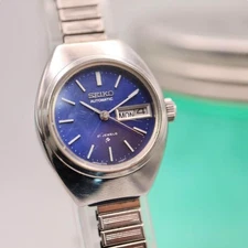 SEIKO Men’s Automatic Day Date Watch Rubber Strap 1223 Used