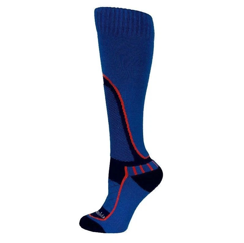 Men's Columbia Ski Slope OTC Ski Socks Blue Size Large (10-13)