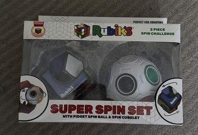 Rubiks Super Spin Set mit Fidget Spin Ball + Spin Cubelet 2 Stück Set. Neu.