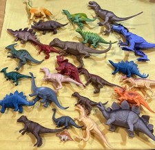 Dinosaurs Lot Of 25 Hard Plastic Dinos