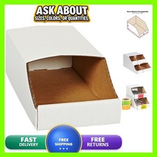 Box USA Storage Bins Medium 7"L x 12"W x 4-1/2"H 50-Pack Corrugated Cardboard