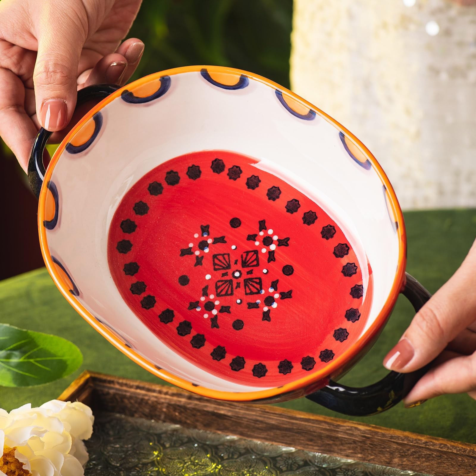 Casserole Dish 9.7x6.26 Ceramic Baking Dish Lasagna Pan Deep for Oven 28oz