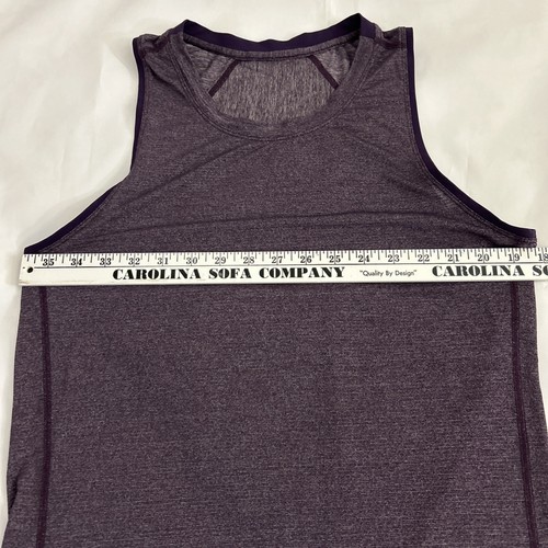 Lululemon Men’s Tank Muscle Shirt Performance Athletic Gym Sz S Purple Heather - Picture 5 of 15