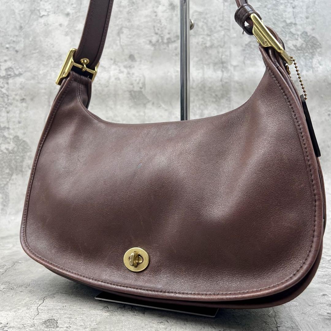 Coach Vintage 9338 Legacy Shoulder Bag Crescent Brown