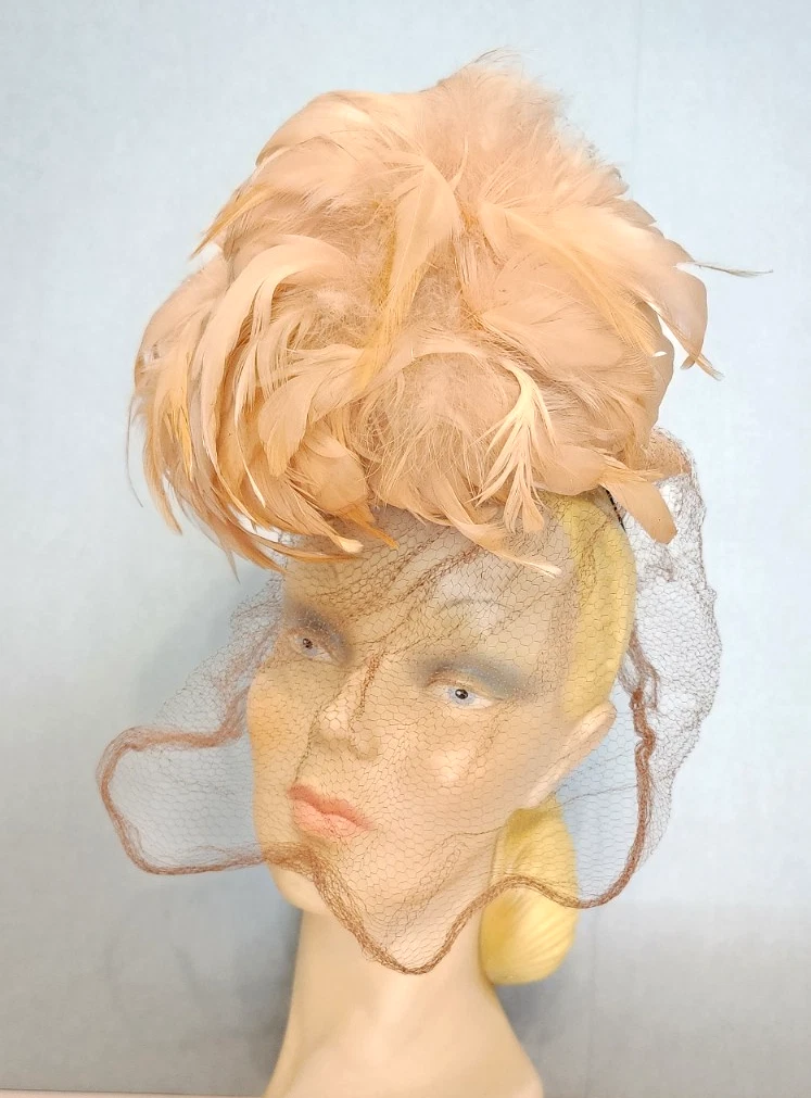 Feather Pink Vintage Hats for Women | eBay display picture 2