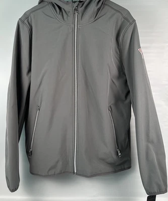 Abrigo/chaqueta impermeable gris Guess L nuevo con etiquetas - Imagen 1 de 4