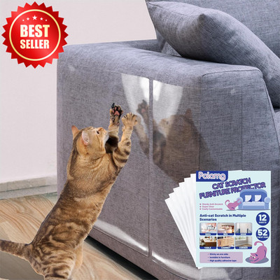 12pk Anti Cat Scratch Furniture Protector Tape Self-Adhesive Heavy-Duty US