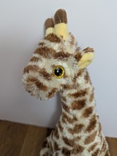 Ty Gavin Giraffe TySilk Plush Glitter Eyes Stuffed Animal 12"