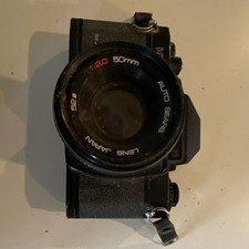 Sears KSX Black Vintage SLR Camera with Auto Sears 50mm Lens