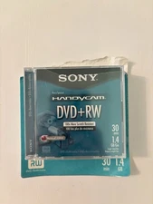 Sony Handycam DVD+RW Mini Discs 1.4GB 30 Min Single Sided AccuCORE 4 pack *NEW*