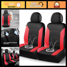 Waterproof Neoprene Front Car Seat Cover - Black Red Universal Fit Durable P Waterproof Neoprene Front Car Seat Cover - Black Red Universal Fit Durable P