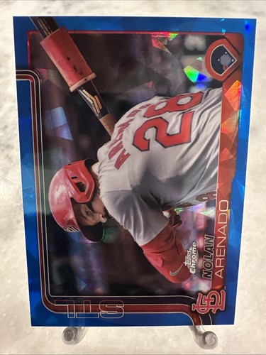 2025 Topps Chrome Sapphire Nolan Arenado variazione immagine SP #14 Cardinals - Foto 2 di 3