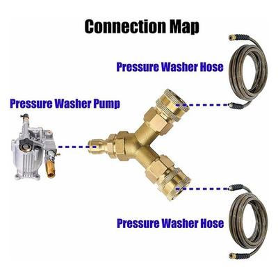 #ad Pressure Washer Tee Splitter Coupler Brand New 4.0 GPM Accessories $39.90