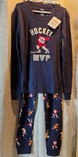 NWT sz 12 Gymboree sleepwear PJs Pajamas gymmies 2pc Hockey Player MVP NWT Navy