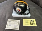 DICK HOAK STEELERS SIGNED AUTOGRAPHED MINI HELMET COA BOSLEY