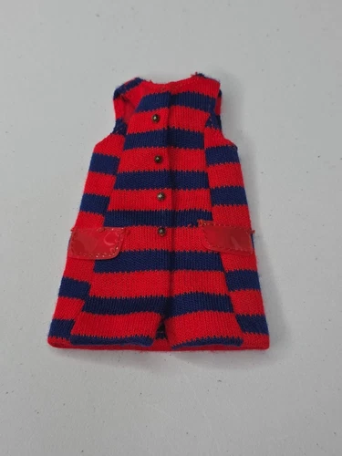 Vintage Barbie Francie Doll 1243 Striped Types Jacket VERY NICE
