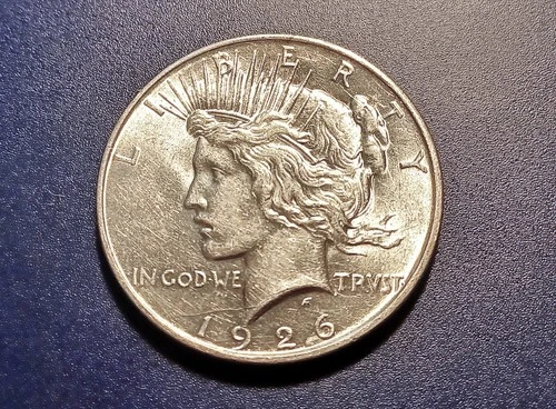 Very Choice AU 1926-D U.S. Peace Dollar