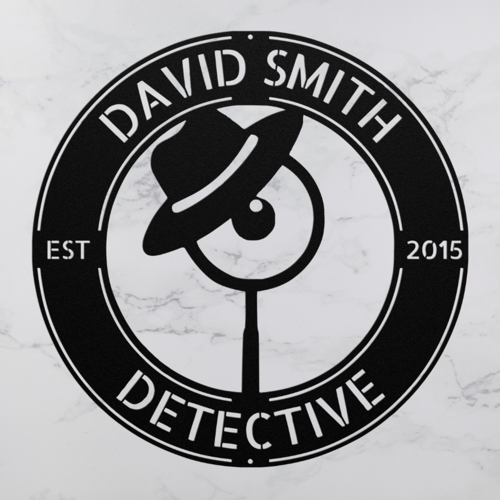 Custom Private Detective Metal Sign Personalized Office Decor Unique Gift Idea
