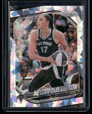 Megan Gustafson 2025 Panini Prizm WNBA Ice Prizms #49 Las Vegas Aces