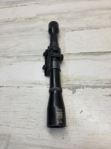 Vintage United Uni-scope Rifle Scope 4x Made In Japan W/ Weaver Side Mount 1"