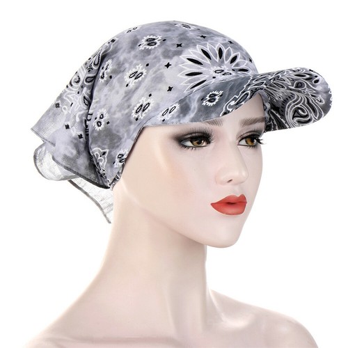 Muslim Women Printed Hair Loss Chemo Cap Headscarf Bandanas Sun hat Gift - Picture 5 of 27