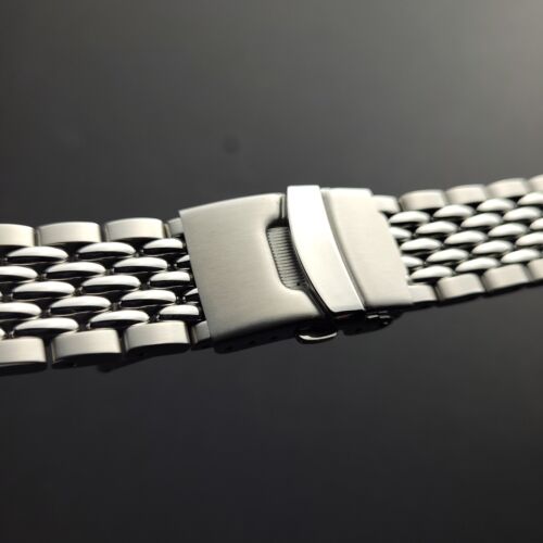 Iconic Beads of Rice Watch Bracelet | Machined Steel Band in 18mm 20mm 22mm - Picture 2 of 12