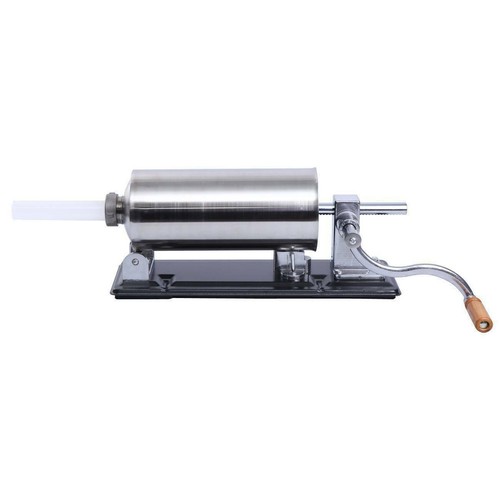 14.6" Stainless Steel Horizontal Sausage Stuffer 3L Maker Meat Filler Commercial - Picture 5 of 8