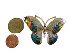 NWOT Womens elegant Butterfly shaped brooch decorated with shiny crystals — photo 3