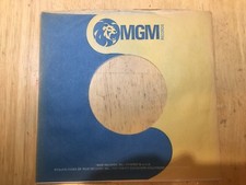 MGM RECORD COMPANY SLEEVES for 7" Vinyl VG
