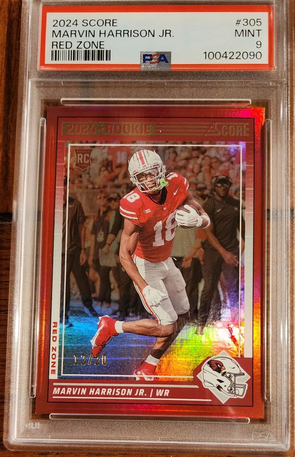 Marvin Harrison Jr. Panini Score #305 Red Zone