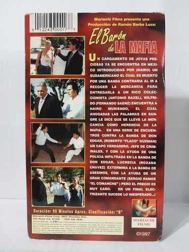 El Baron de La Mafia Roberto Flaco Guzman Roxana Chavez (VHS Spanish) - Imagen 4 de 5