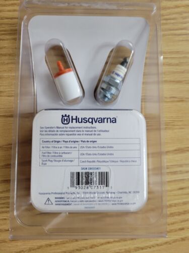 OEM Real Husqvarna Chainsaw Tune Up Kit Air Fuel Filter Spark Plug 135 435 440 - Picture 2 of 3