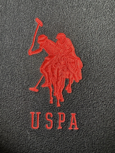 U.S. Polo ASSN uomo XXL nero maglione zip davanti grande pony logo manica lunga - Foto 8 di 12