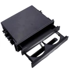 Double 2 Din Dash Radio Installation Pocket Cup Holder Storage Box For Car SUV