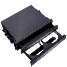 Double 2 Din Dash Radio Installation Pocket Cup Holder Storage Box For Car SUV 