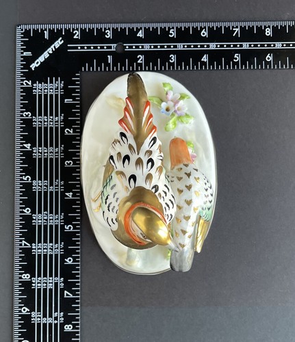 Vintage J.T. Jones Golden Fasan Krone Staffordshire feiner Knochen China Figur - Bild 20 von 24