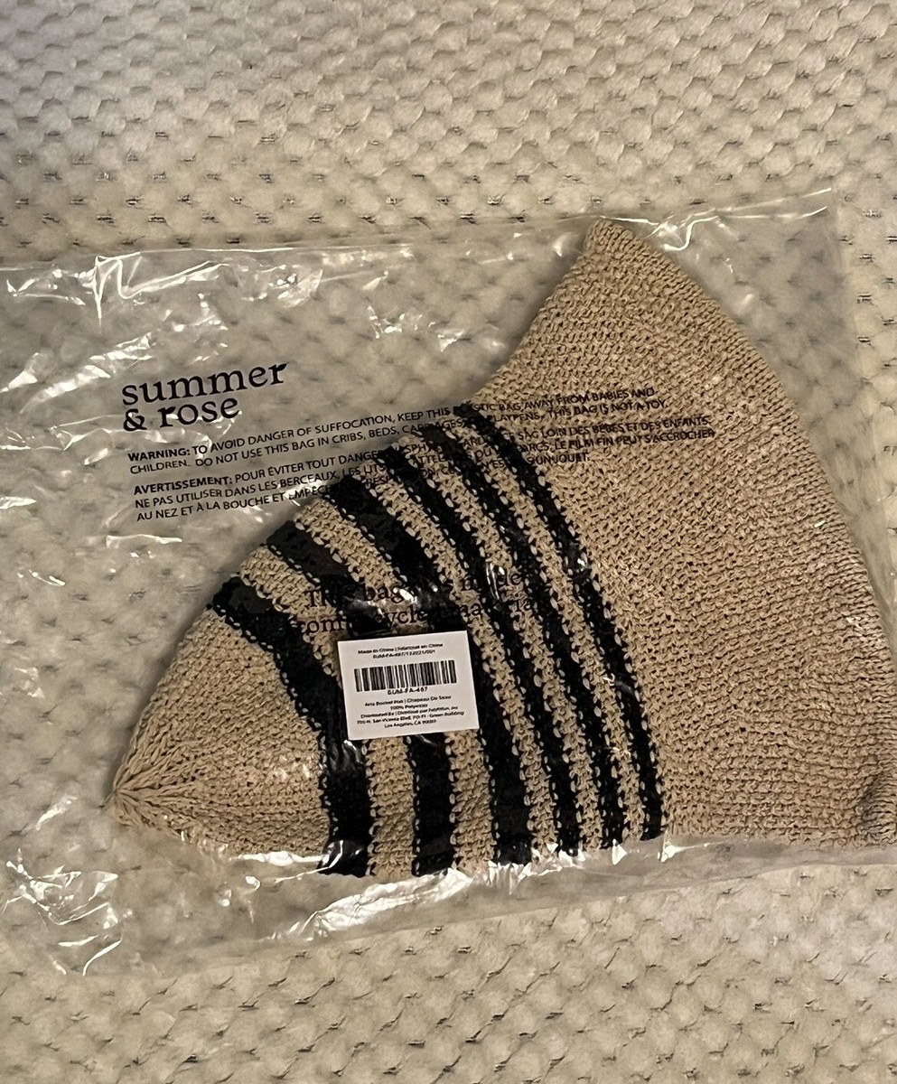 NEW Summer & Rose Striped Bucket Hat Summer & Rose Aria Bucket Hat w/ Stripes and similar items main image 4