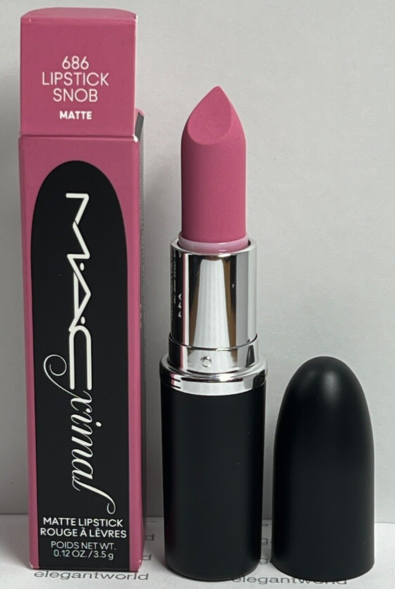New! MAC Macximal Matte Lipstick 686 LIPSTICK SNOB Full Size BNIB