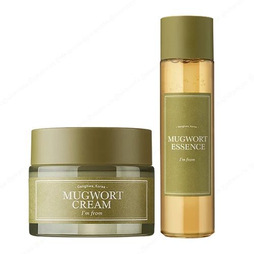 I'm from Mugwort Cream 50g + Essence 160ml/Sensitive skin/Soothing/Purifies skin