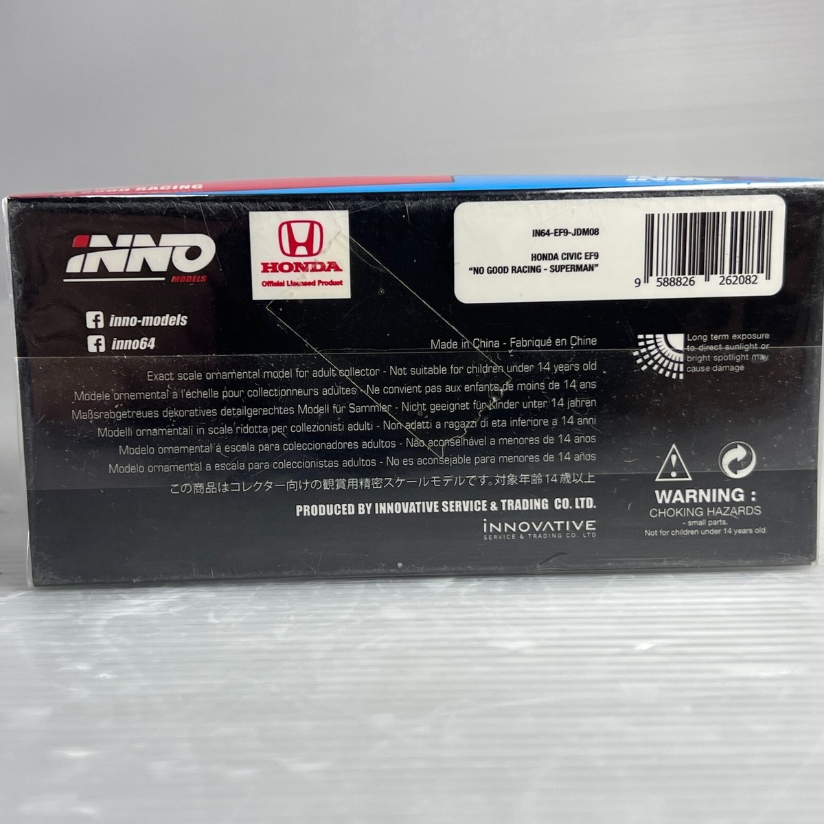 1/64 INNO64 Honda Civic EF9 NO GOOD RACING Superman JDM IN64-EF9